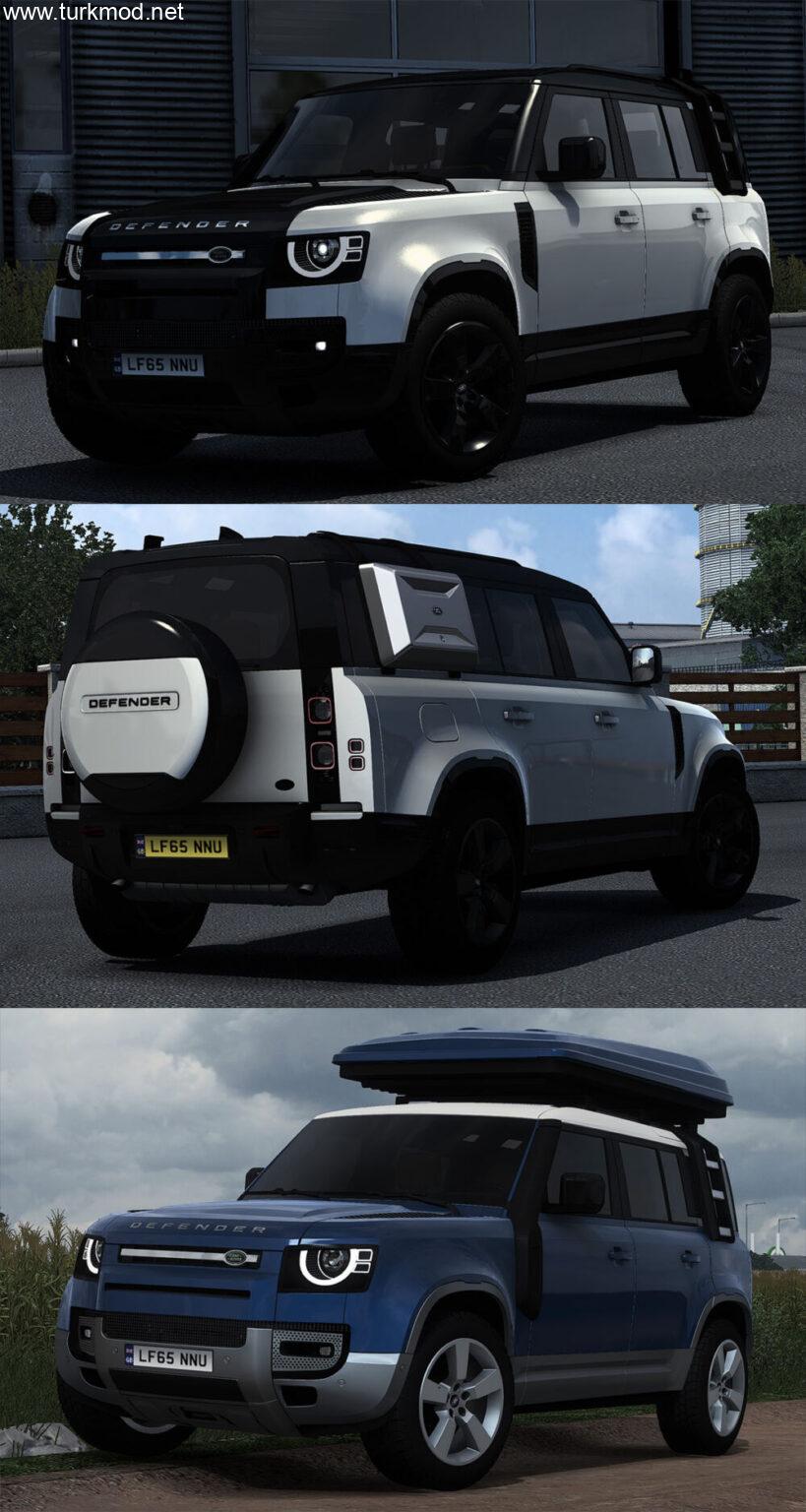 ETS 2 - Land Rover Defender 110 2023 L663 Araba Modu (1.54)