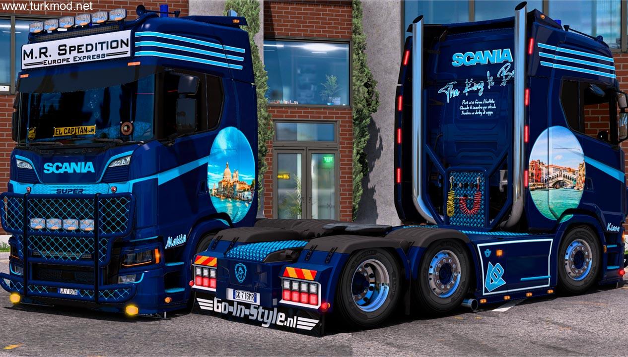 ETS 2 - Pack NL-FR Scania NG Çekici Modu (1.54)