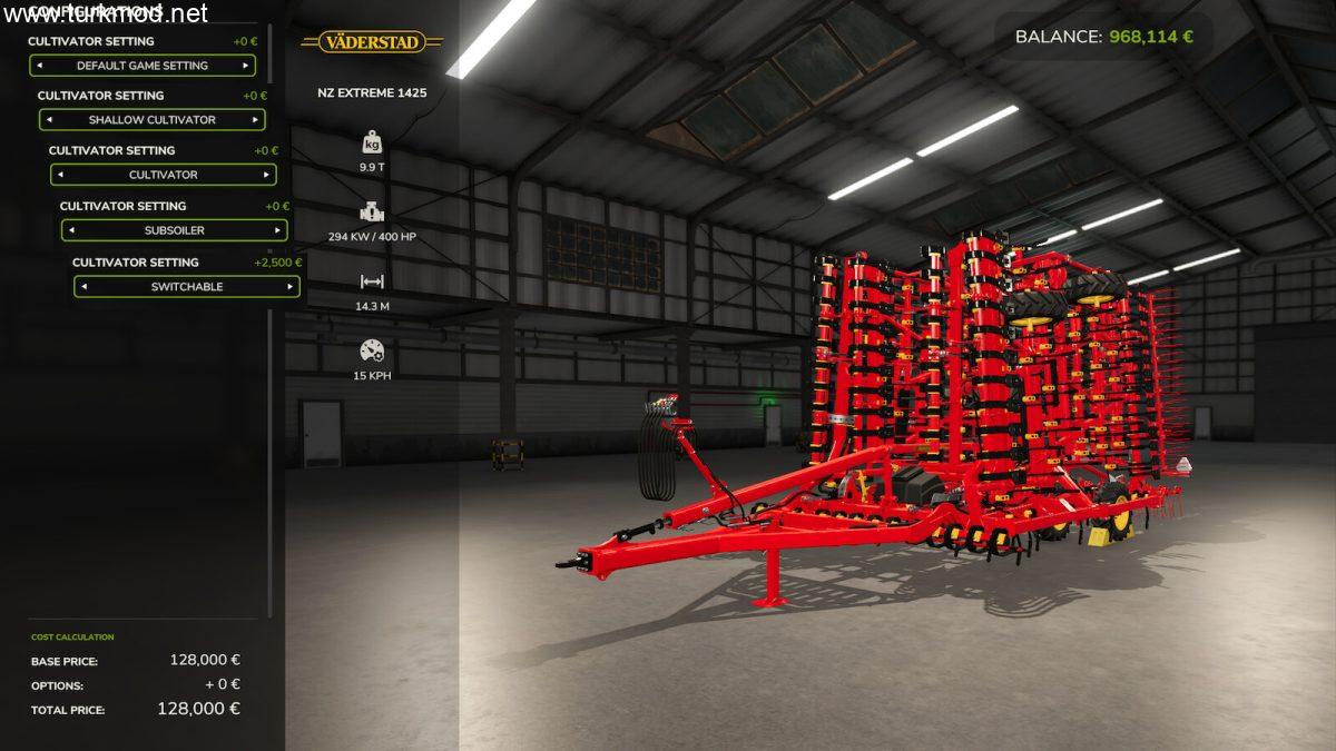 FS 25 - Kültivatör Ayarları Modu