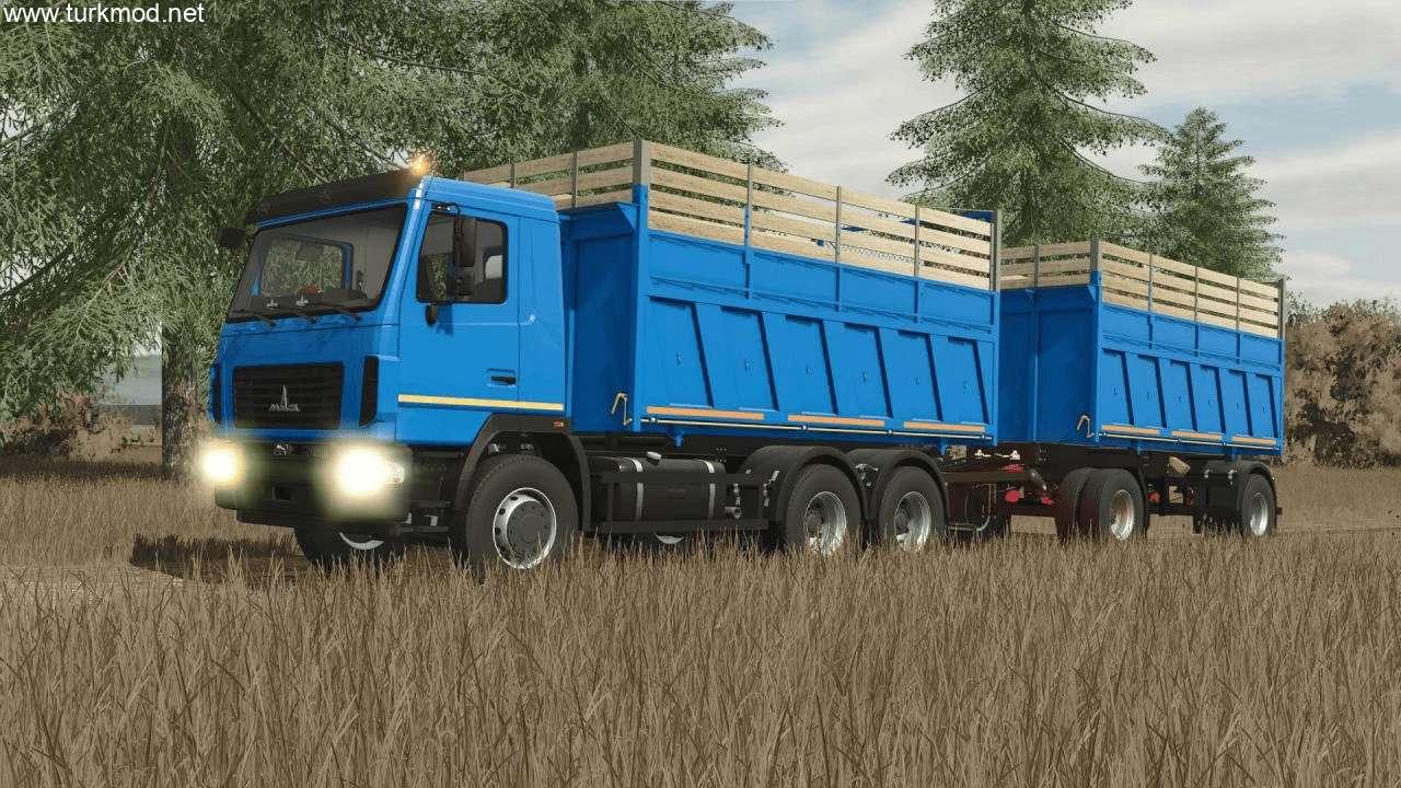 FS 25 - MAZ 6501B9 & MAZ 856101 Kamyon ve Dorse Modu