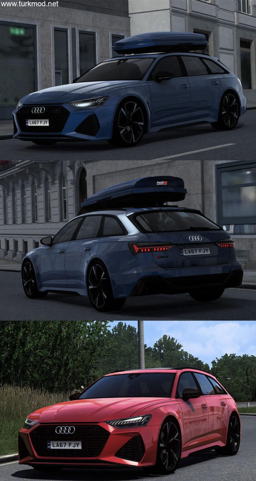 ETS 2 - Audi RS6 Avant C8 2020 Araba Modu (1.54)