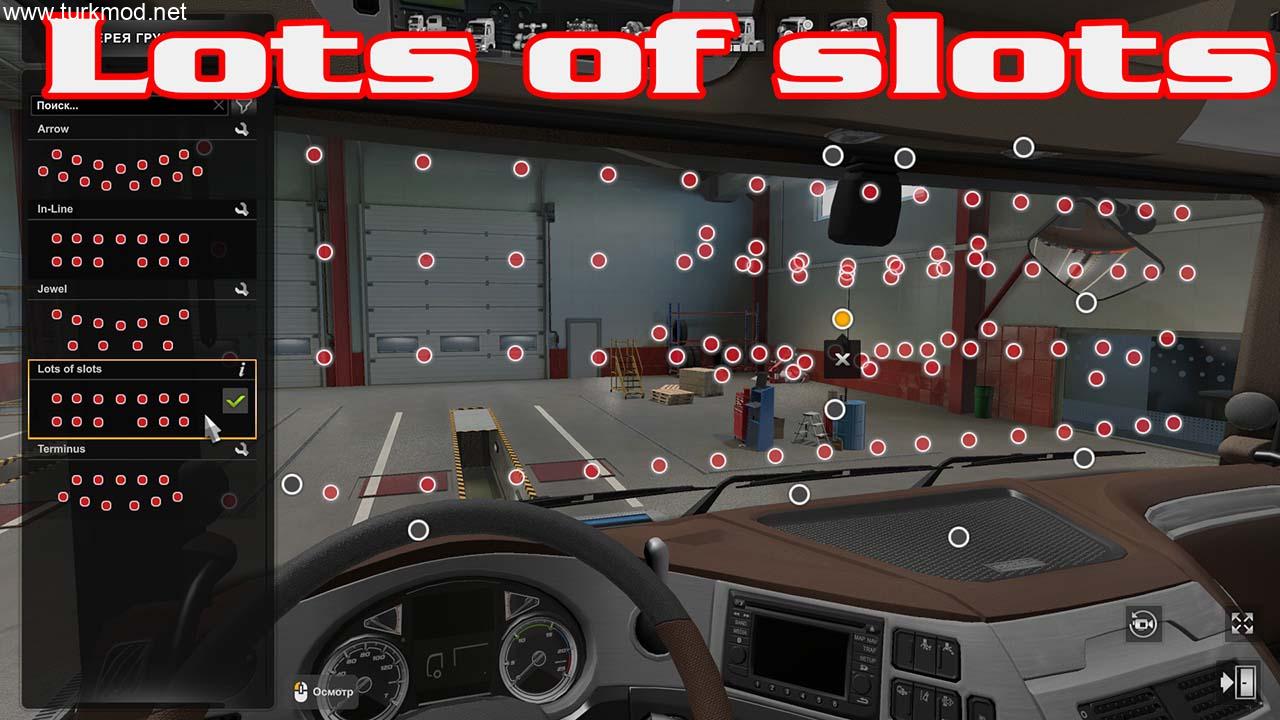 ETS 2 - Ön Cam İçin Daha Fazla Modifiye Yuvası (1.54)