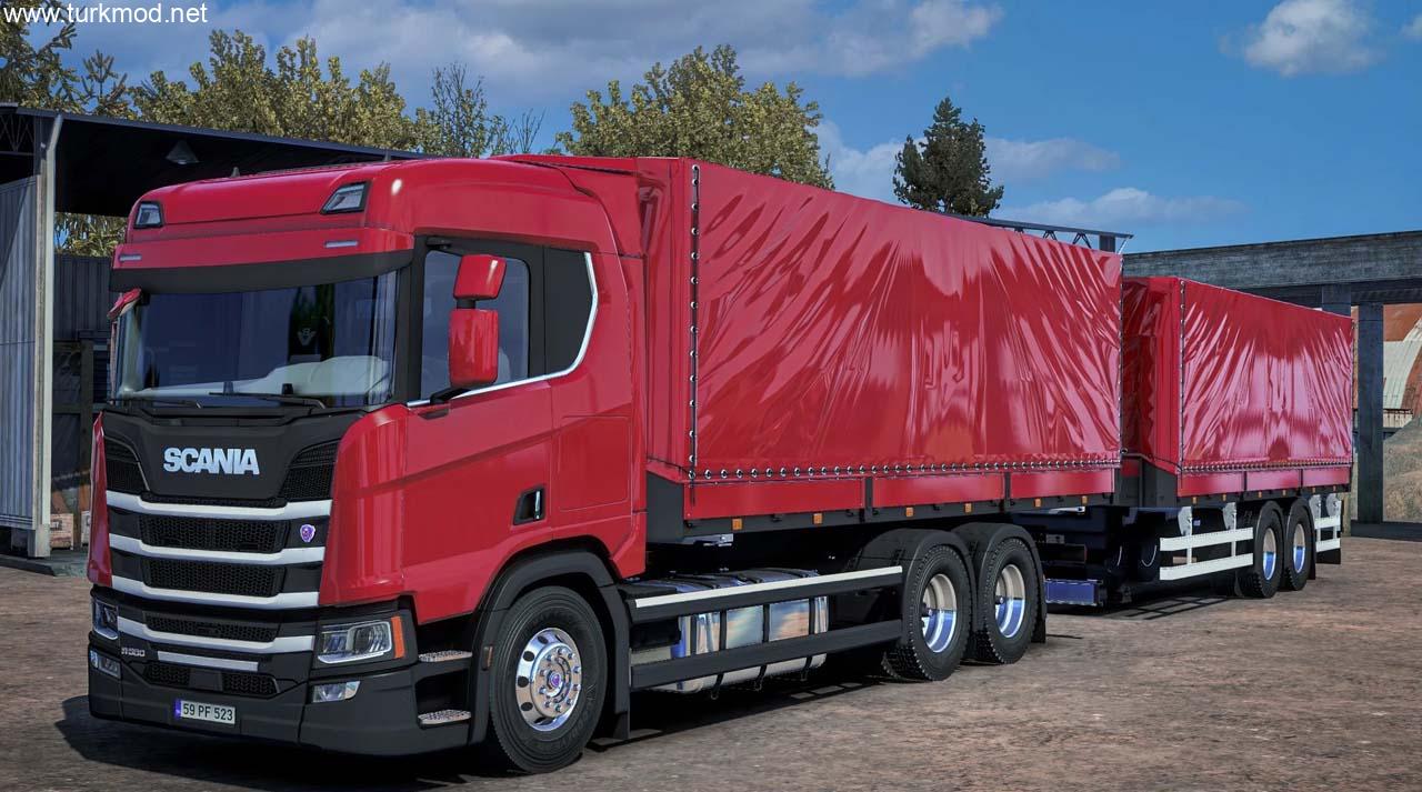 ETS 2 - Scania NG R580 Megamod + Dorse Modu (1.54)