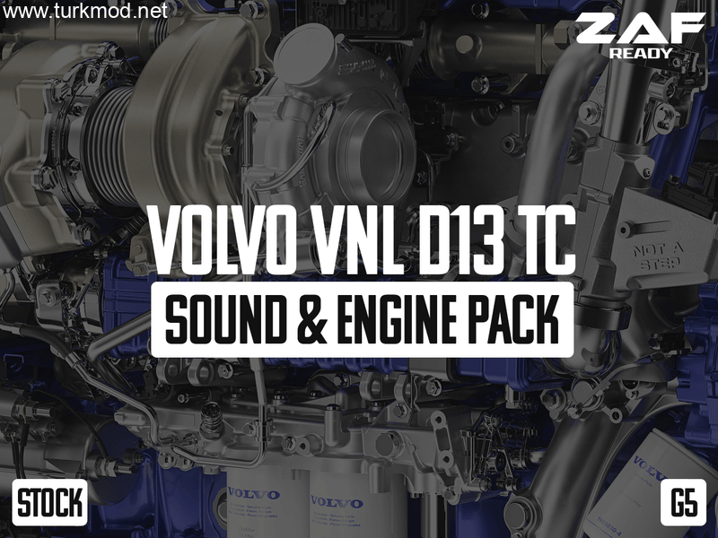 ETS 2 - Volvo VNL D13TC Ses & Motor Paketi (1.54)