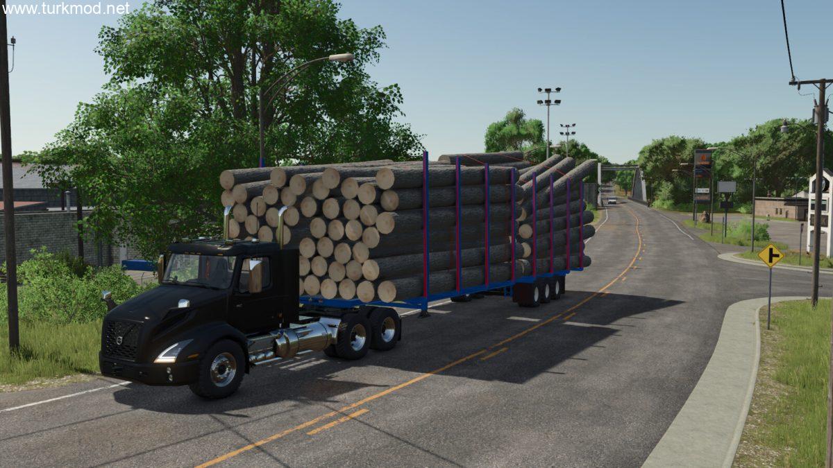 FS 25 - Heavy Duty Ağaç Taşıma Dorsesi Modu