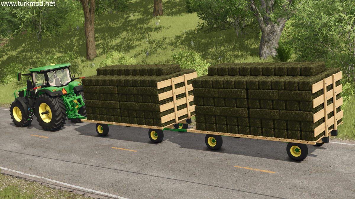 FS 25 - John Deere 1075 Balya Römorku Modu