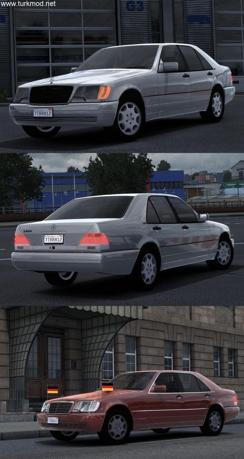 ETS 2 - Mercedes-Benz W140 S-Class S600 Araba Modu (1.55)