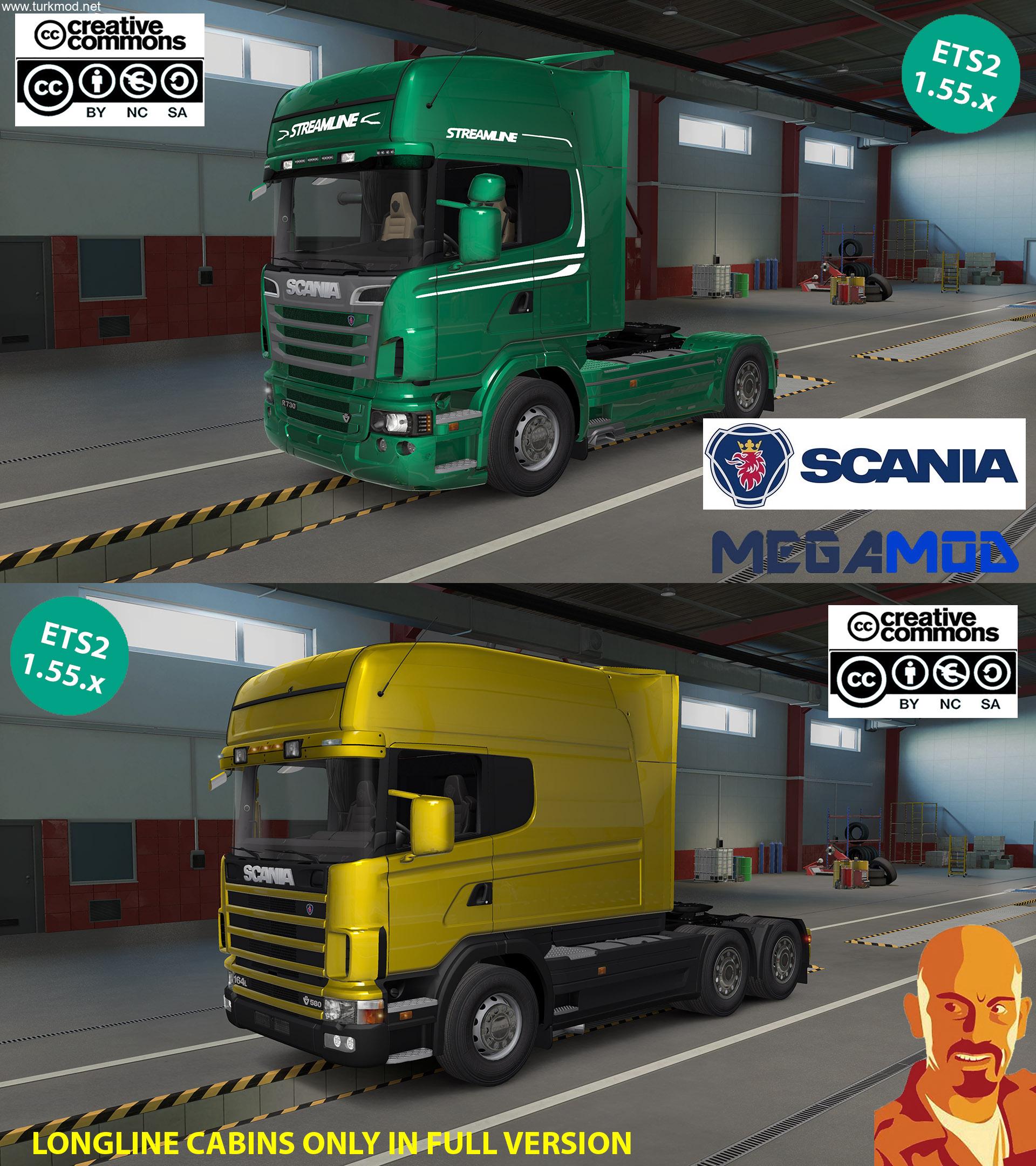 ETS 2 - Scania Megamod (1.55)