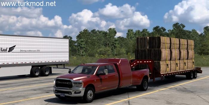 ATS - Dodge Ram 3500 Pickup Kamyon ve Römork Modu (1.55)