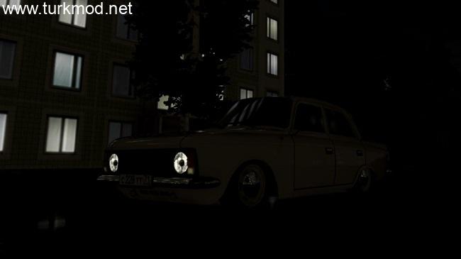 City Car Driving Moskvich 412 Araba Modu
