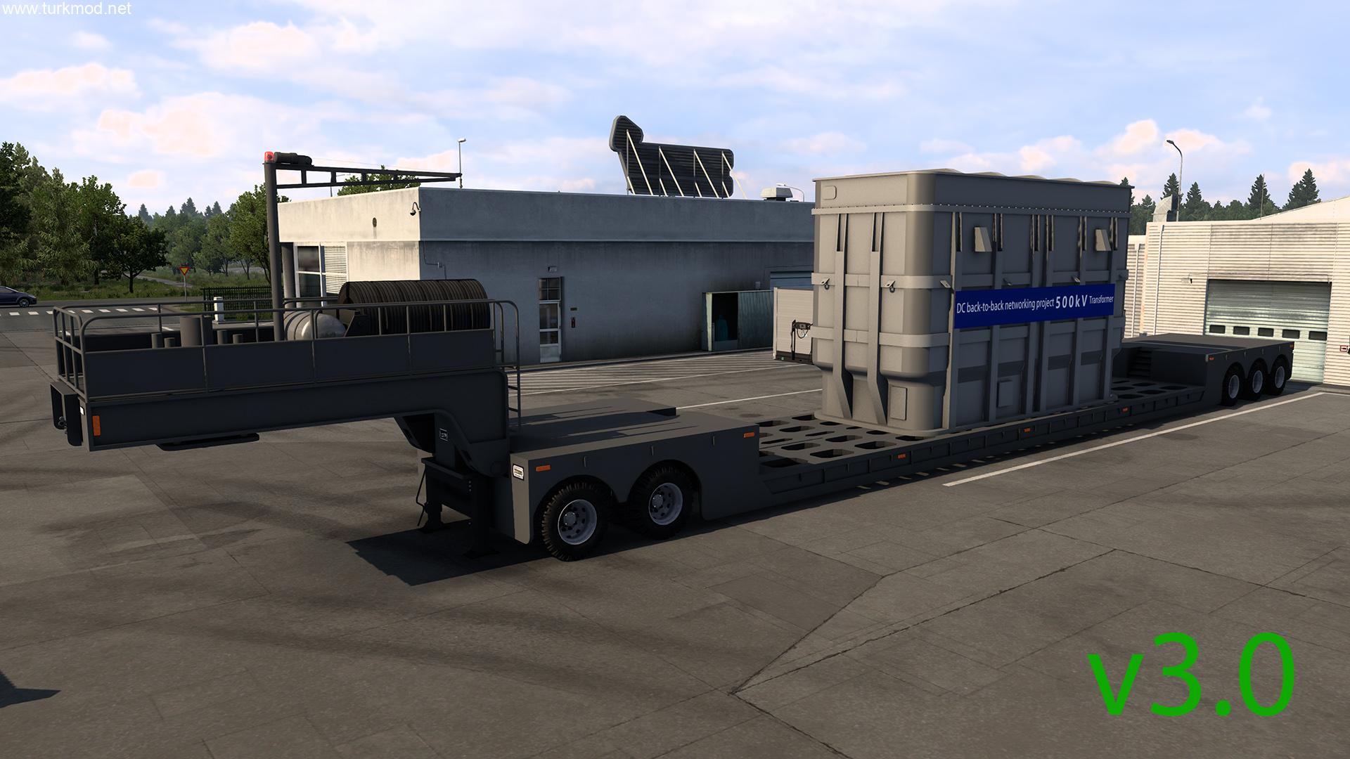 ETS 2 - Çoklu Akslı Düz(Flatbed) Dorse Modu (1.55)