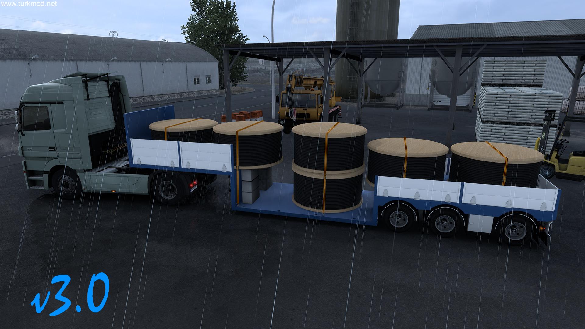 ETS 2 - JS WELL FLATBED Düz Dorse Modu (1.55)