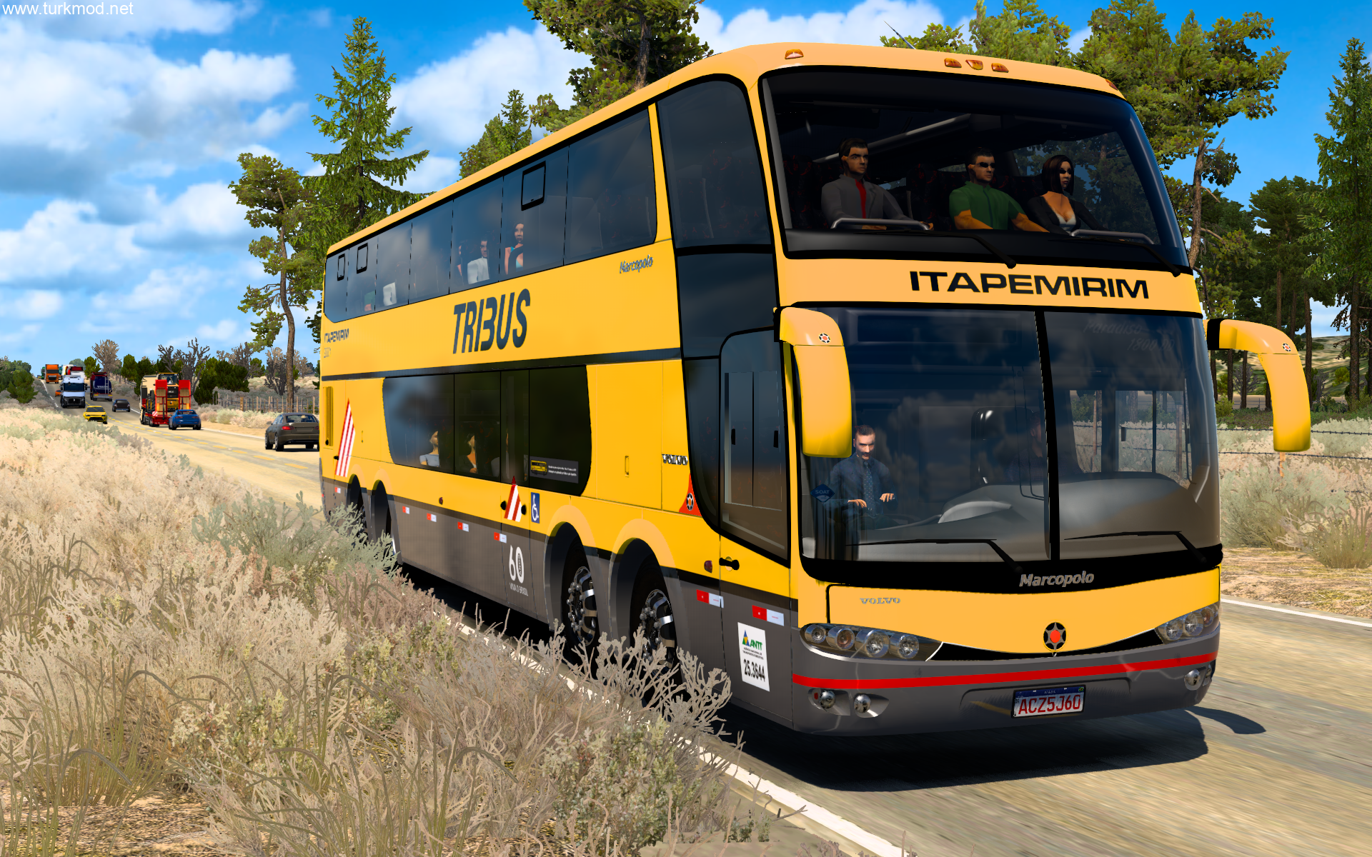 ETS 2 - MARCOPOLO G6 1800 DD 8X2 Otobüs Modu (1.54 - 1.55)