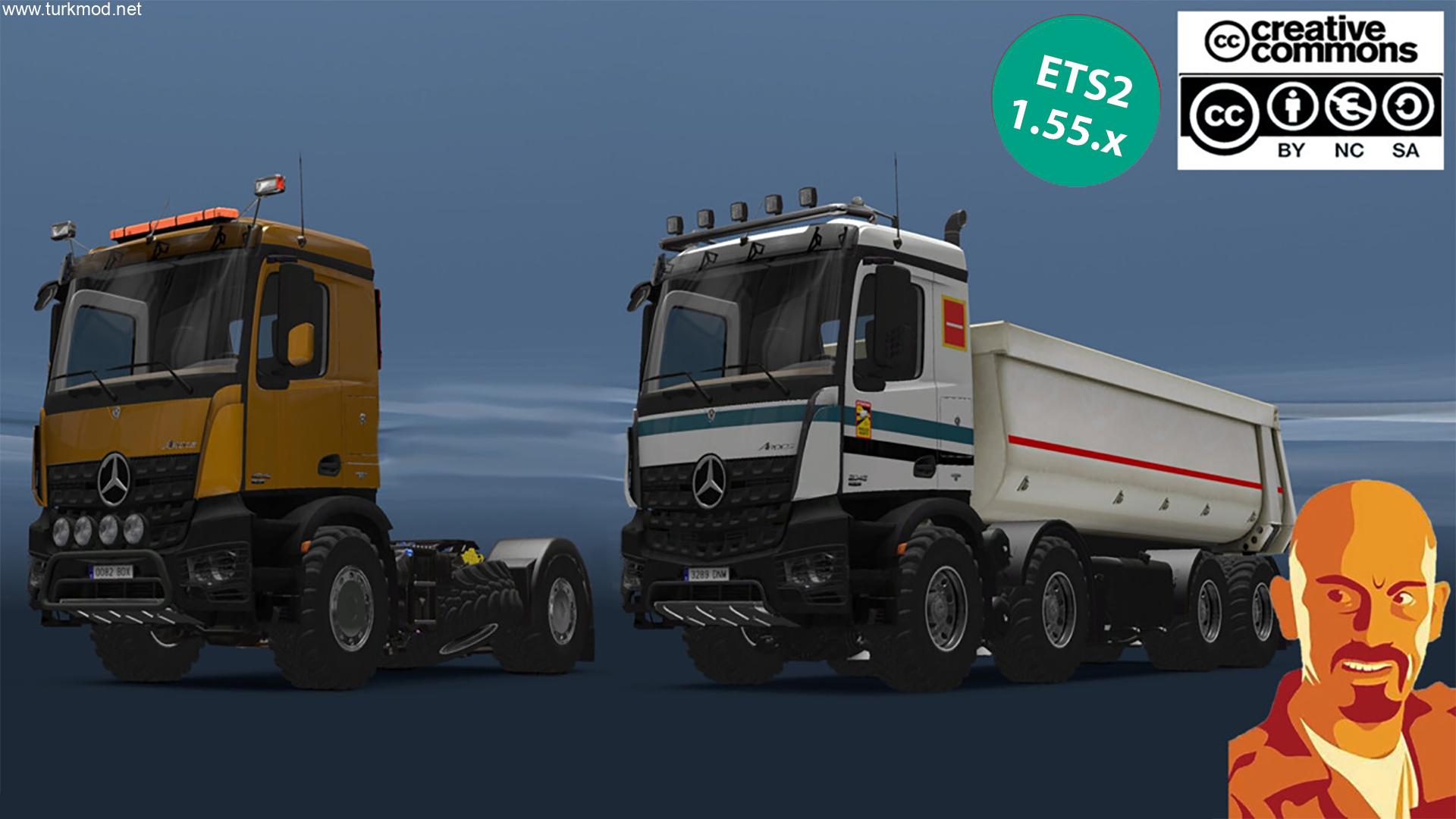 ETS 2 - MERCEDES BENZ AROCS AGRAR Kamyon Modu (1.54 - 1.55)
