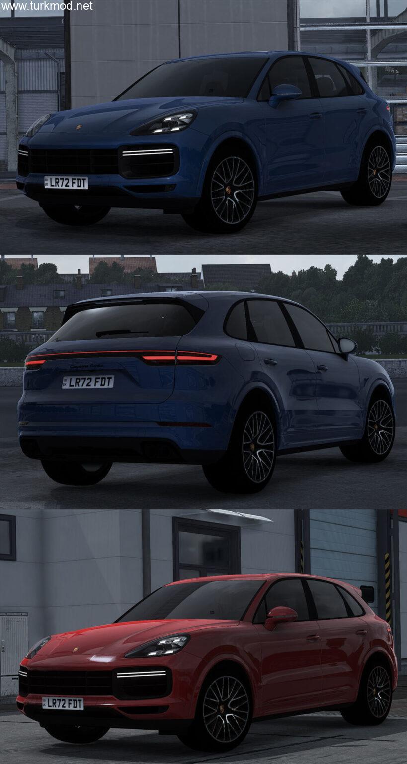ETS 2 - Porsche Cayenne Turbo 2022 E3 Araba Modu (1.55)