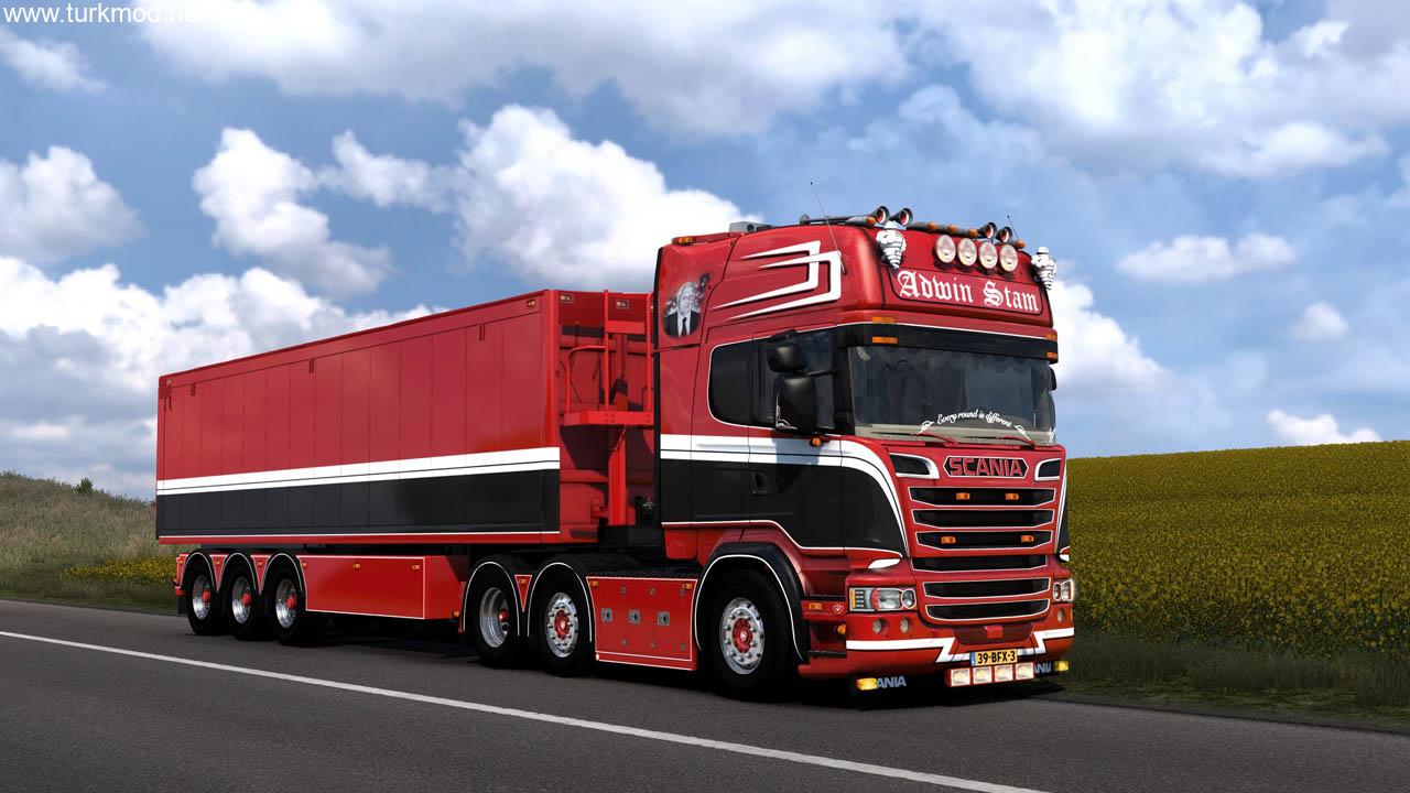 ETS 2 - Scania R580 Adwin Stam Çekici Modu (1.55)