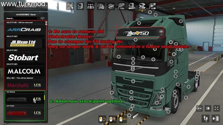 ETS2 - Çekici Aksesuar Paketi (1.55)