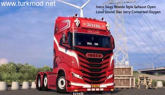 ETS2 - Iveco S-Way Egzoz Açık Yüksek Ses Modu (1.55)
