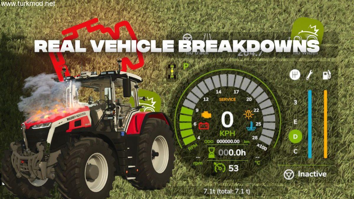 FS 25 - Gerçek Araç Arızaları Modu
