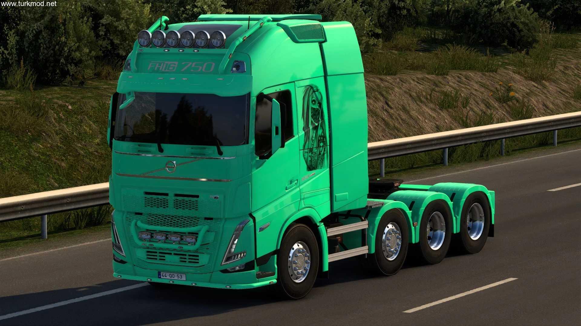 ETS2 - Volvo FH5 Maskeli Kadın Skini (1.56) kapak görseli