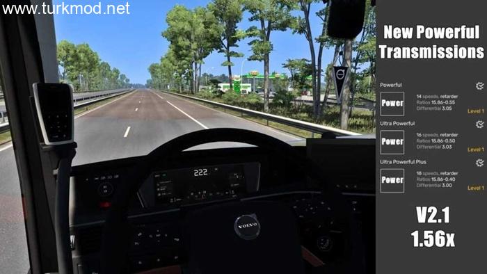 ETS2 – Yeni Güçlü Şanzıman Modu (1.56)