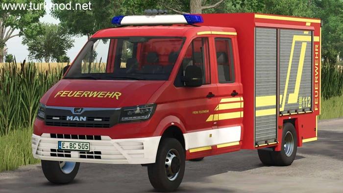 FS25 - MAN TGE TSF-W Truck & Stema Trius İtfaiye Arabası