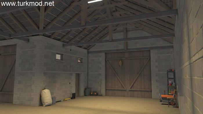 FS25 - Yerleştirilebilir Beton Blok Garaj