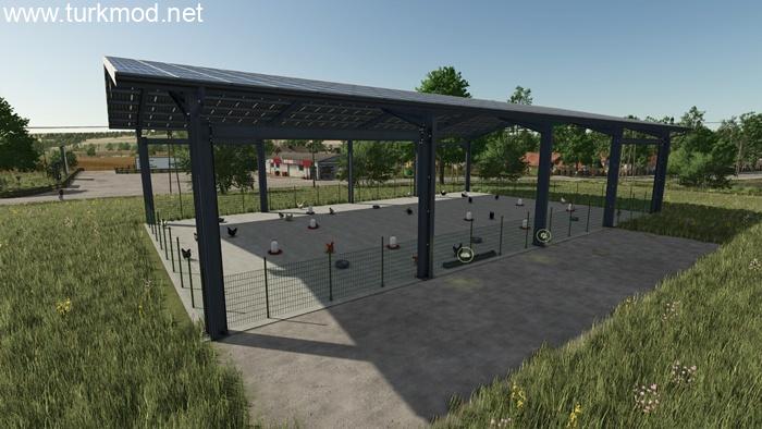 FS25 - Yerleştirilebilir Dış Mekan Tavuk Kümesi
