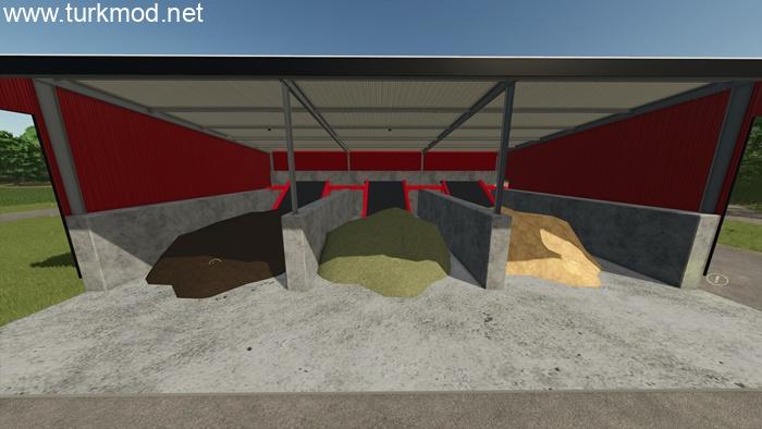 FS25 - Yerleştirilebilir Tahıl Deposu