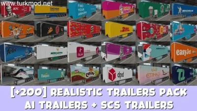 ETS2 - Gerçekçi Dorse Paketi (1.55) - modu