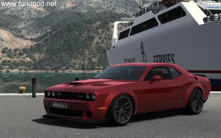 ETS2 - Dodge Challenger SRT Hellcat Widebody 2018 Araba Modu (1.56)