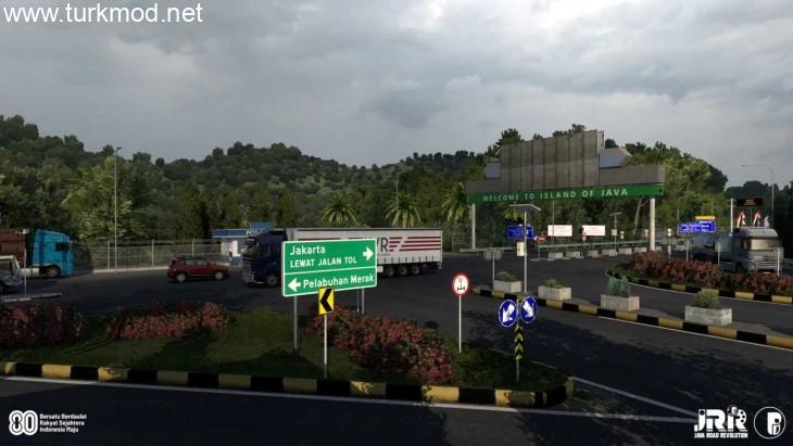 ETS2 - JRR (Java Yol Devrimi) – Endonezya Harita Modu (1.56)