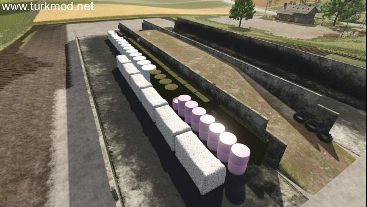 FS25 - Bunker Silo Balya Deposu