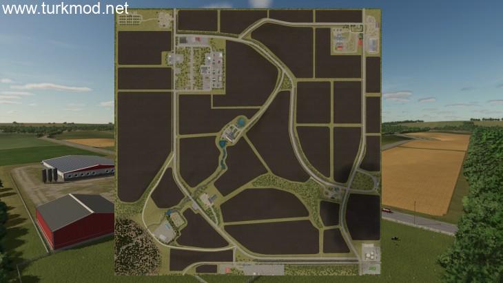 FS25 - Iowa Ovaları Görünümü Harita Modu