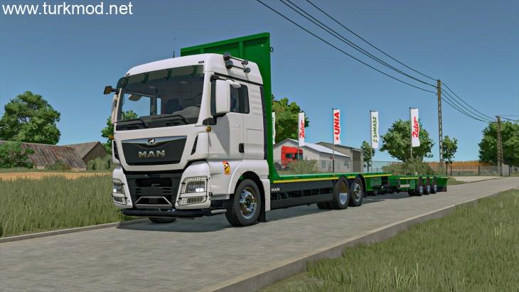 FS25 - MAN TGX 6x2 Saman Balyası Dorse Modu