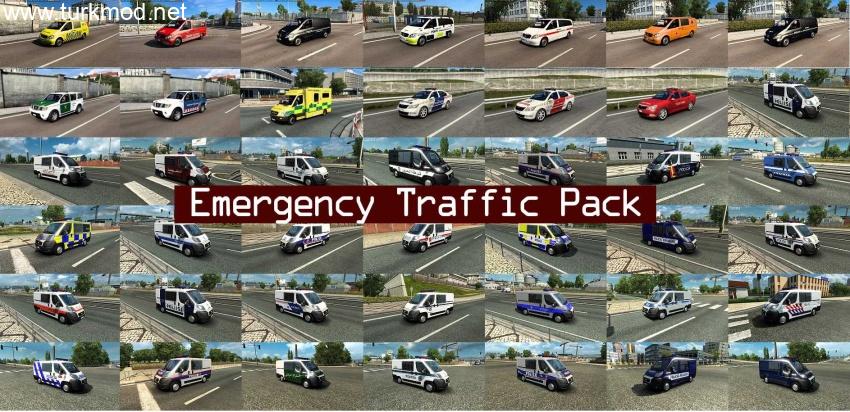 ETS2 - Acil Durum Araçları Trafik Paketi (1.57)