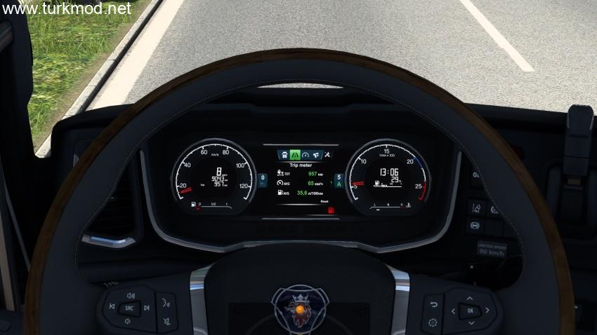 ETS2 - cania NG Geliştirilmiş Gösterge Paneli (1.57)