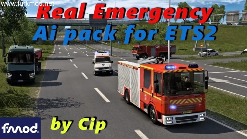 ETS2 - Gerçekçi Acil Durum Yapay Zaka Paketi (1.57)