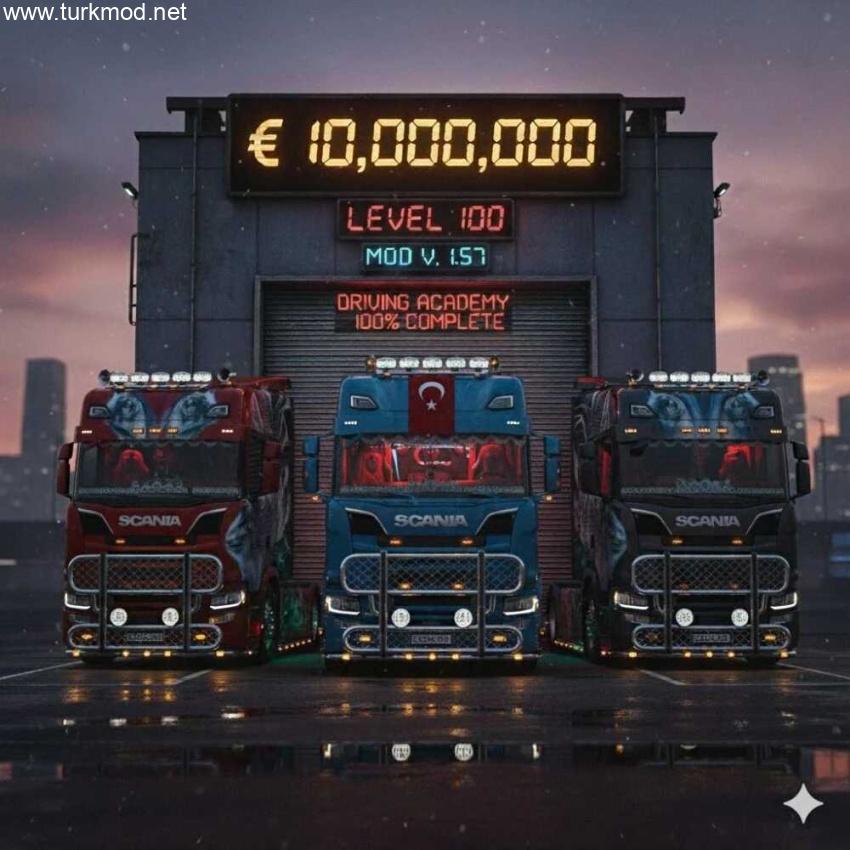 ETS2 - Hazır Full Save Dosyası / Kayıtlı Oyun Dosyası (1.57) kapak görseli