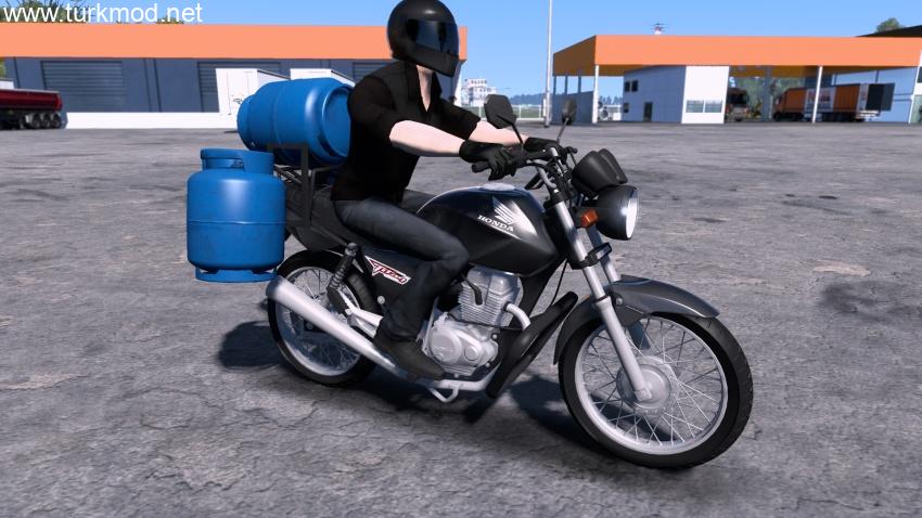 ETS2 - Honda Titan 2008 Motosiklet Modu (1.57)