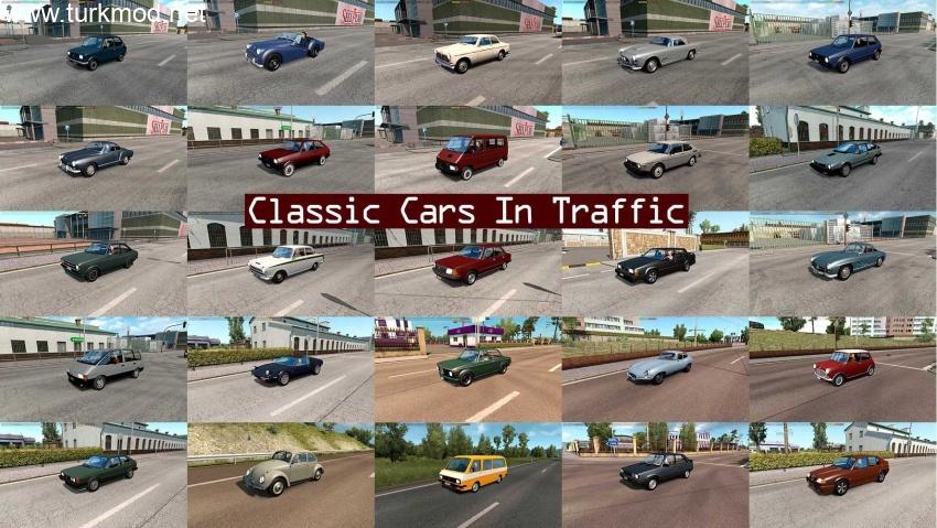 ETS2 - Klasik Arabalar Trafik Paketi (1.57) kapak görseli