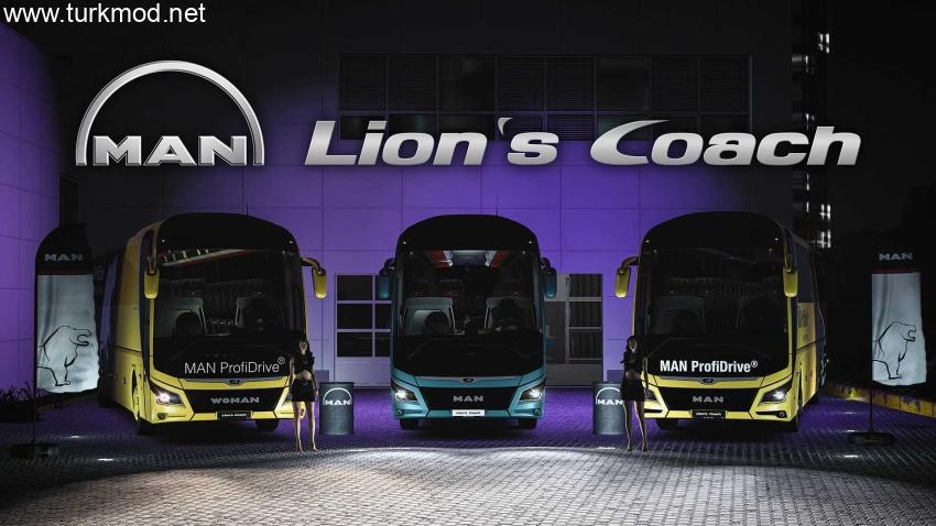 ETS2 - MAN Lions Coach 3rd Gen (2018-2024) Otobüs Modu (1.57)