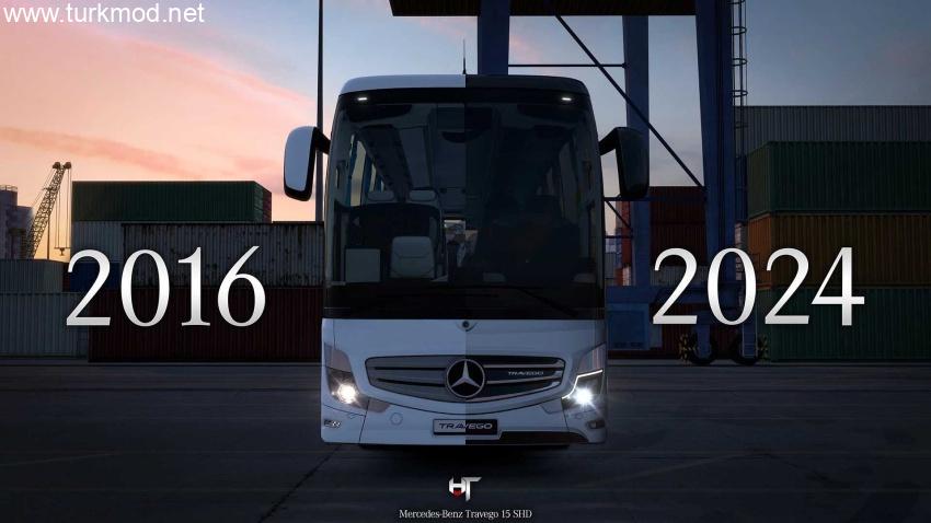 ETS2 - Mercedes-Benz New Travego 15 SHD Otobüs Modu (1.57)