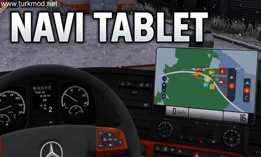 ETS2 - Navi Tablet Google Tarzı Navigasyon Modu (1.56)