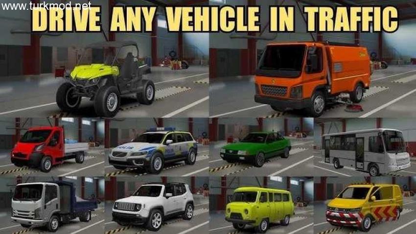 ETS2 - Sürülebilir Yapay Zeka Araçları (1.57)