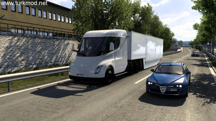 ETS2 - Tesla Semitruck Çekici Modu (1.57)