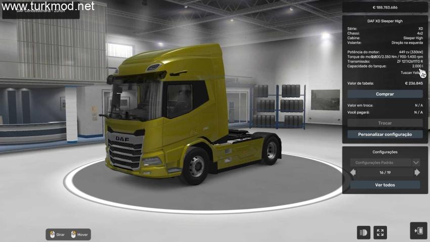 ETS2 - Tüm Çekiciler İçin 2000 Litre Modu (1.57)