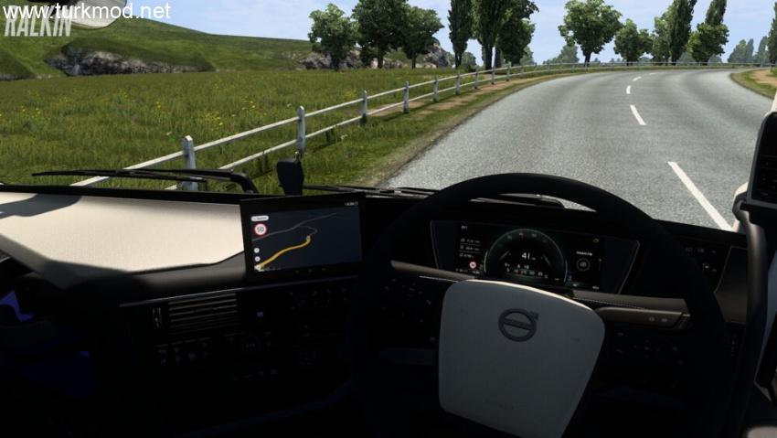 ETS2 - Volvo FH5/6 İçin GPS'de Hız Limiti Gösterme Modu (1.57)