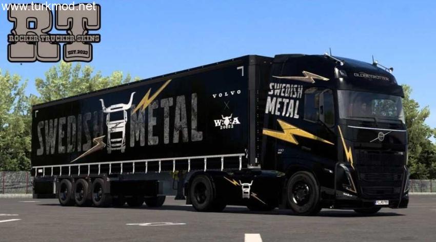 ETS2 - Volvo Swedish Metal Edition Skin Paketi