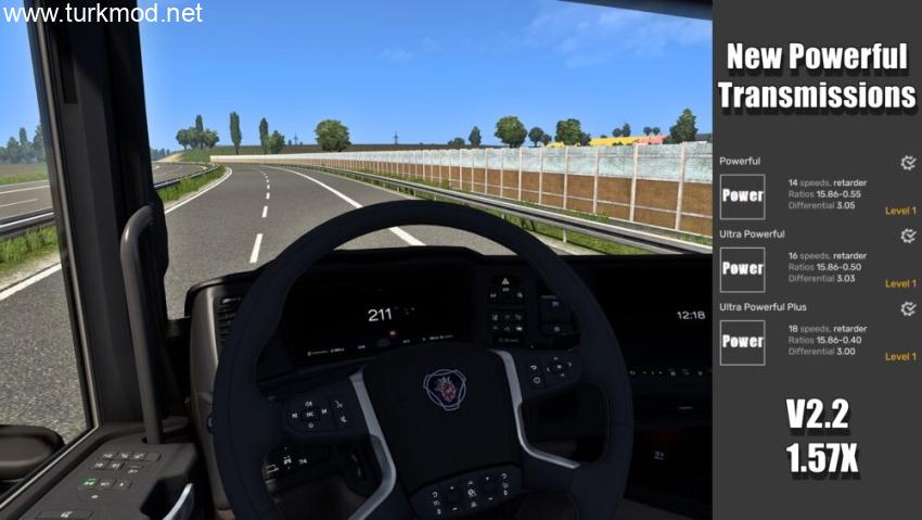 ETS2 - Yeni Güçlü Şanzımanlar Modu (1.57)